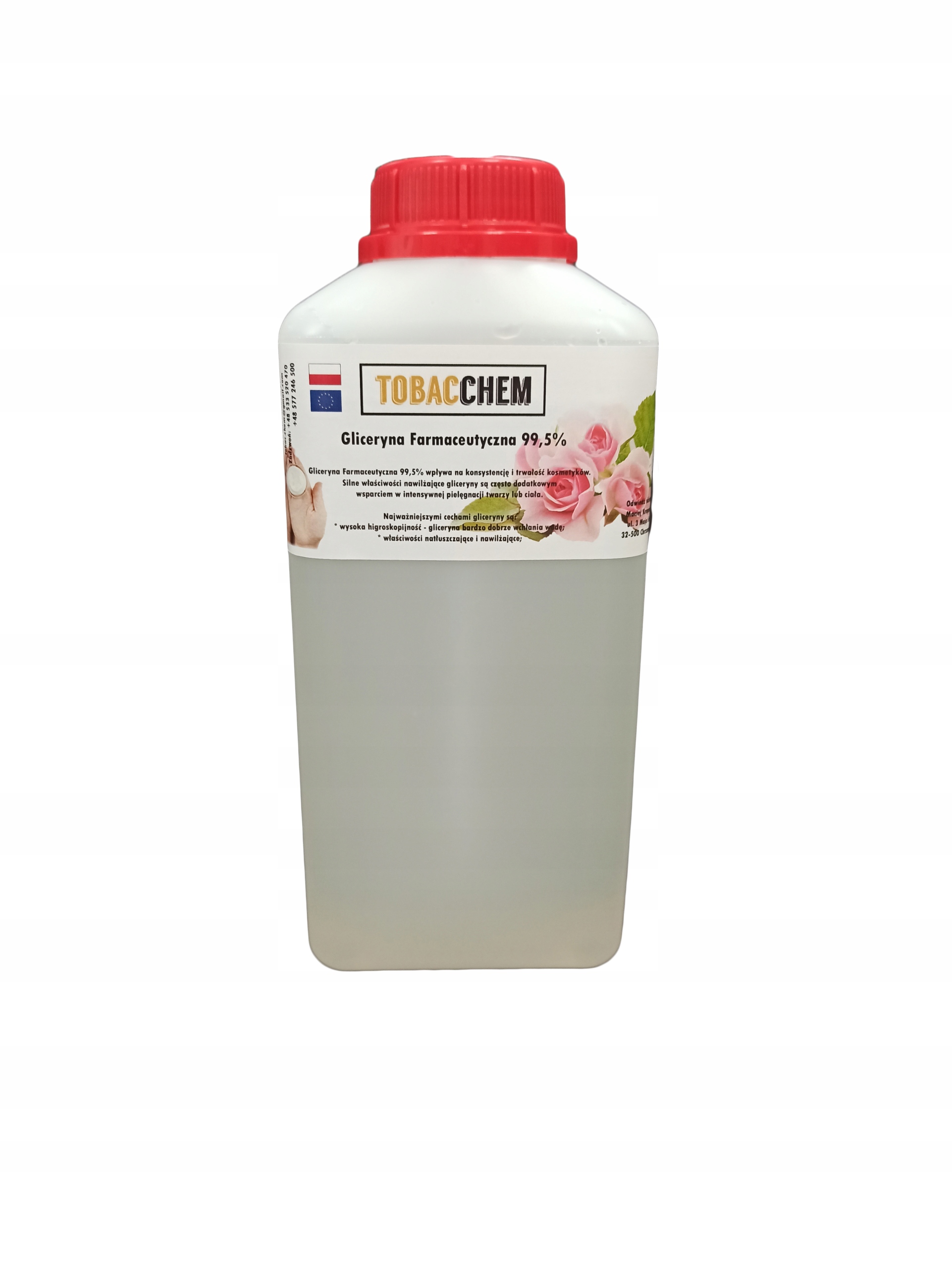 

Gliceryna roślinna farmaceutyczna 1L 1,25 kg