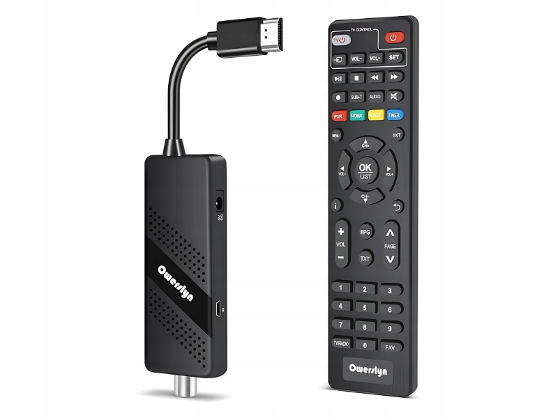 Cyfrowy Dekoder Naziemny 2024 Dekoder DVB-T2 HD 1080P H265 HEVC Main 10 Bit