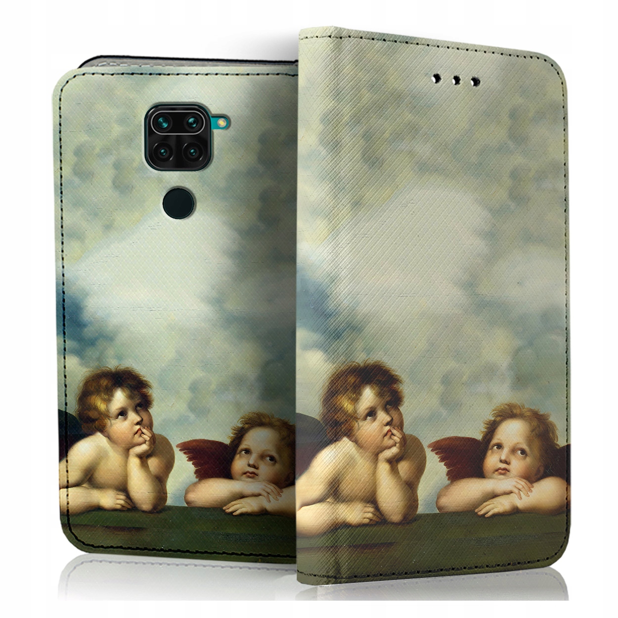 Etui Z Klapką Na Telefon Xiaomi Redmi Note 9 Case Pokrowiec Szybka Szkiełko