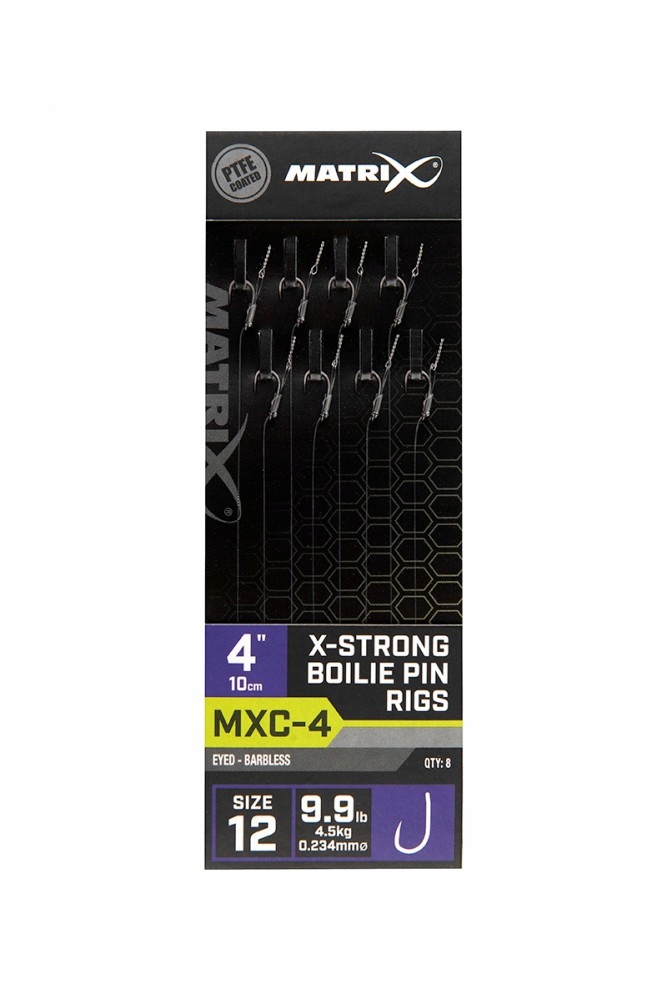 Przypony MXC-4 Boilie Pin 0,234mm hak 12 Matrix