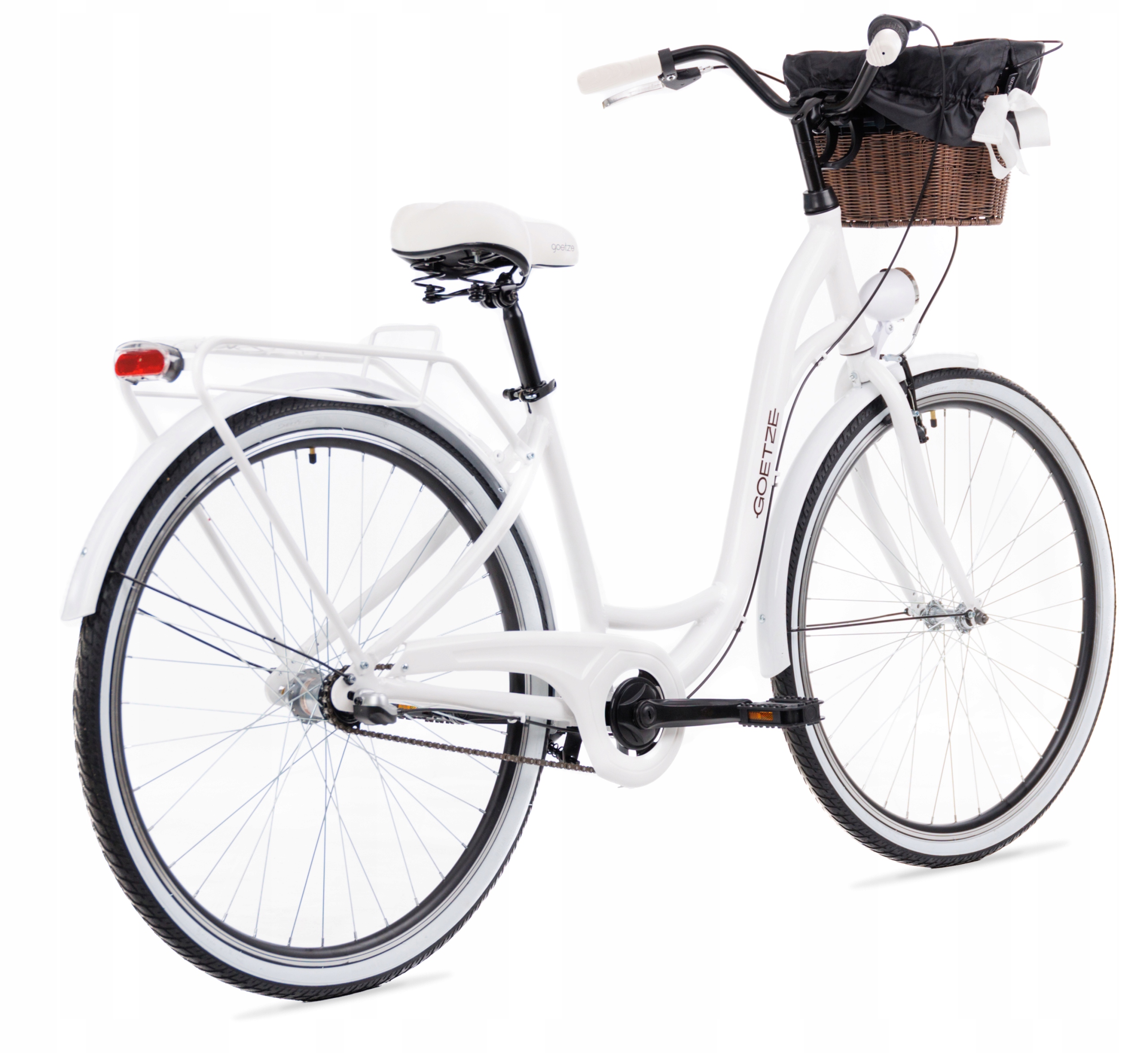 Rower miejski GOETZE 28 3b ALU+kosz LEKKA DAMKA Kod producenta 283bALUbk-4