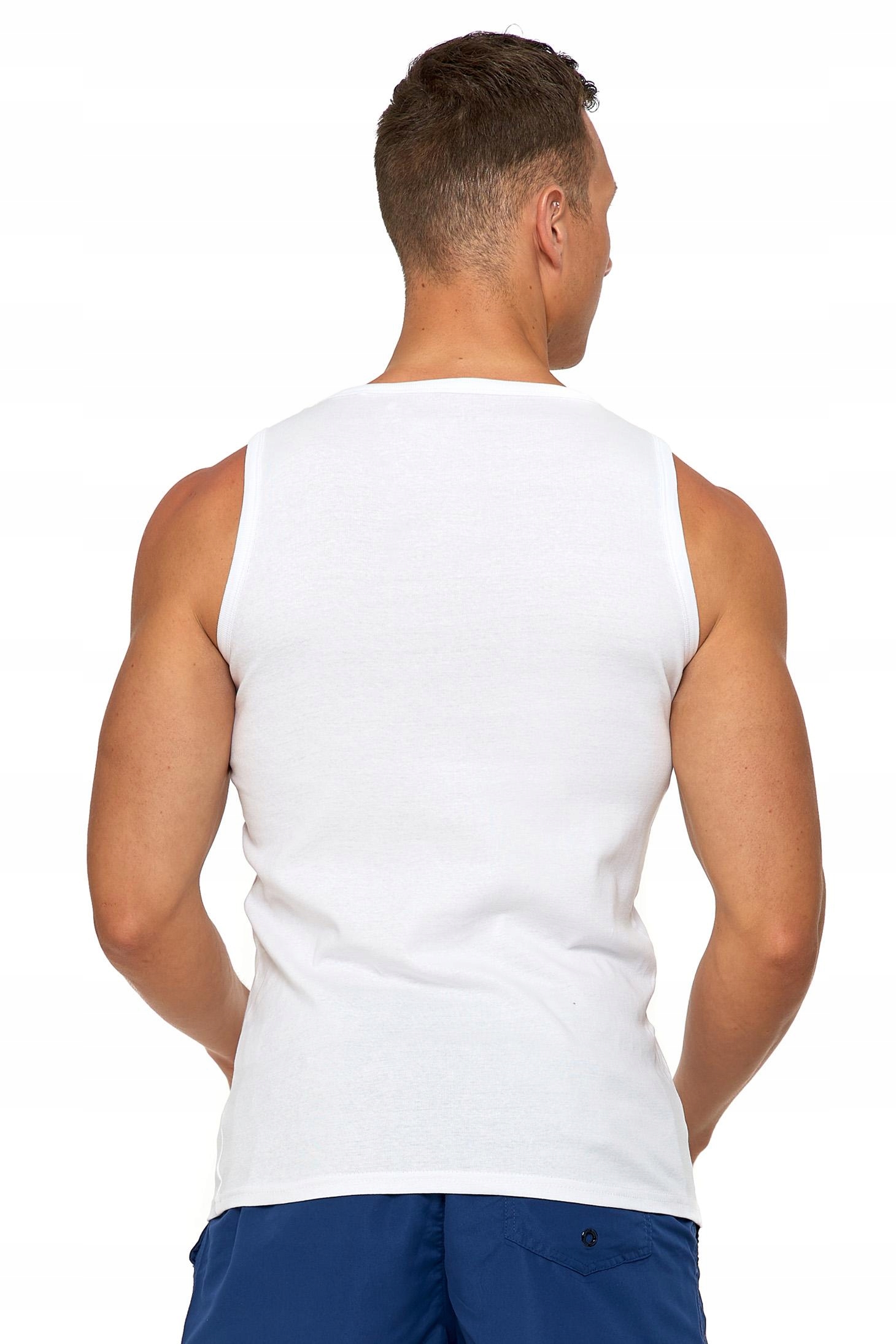 PODKOSZULKA MĘSKA TANK TOP KOSZULKA PODKOSZULEK 100 % BAWEŁNA MORAJ - XL Model BMP650-002