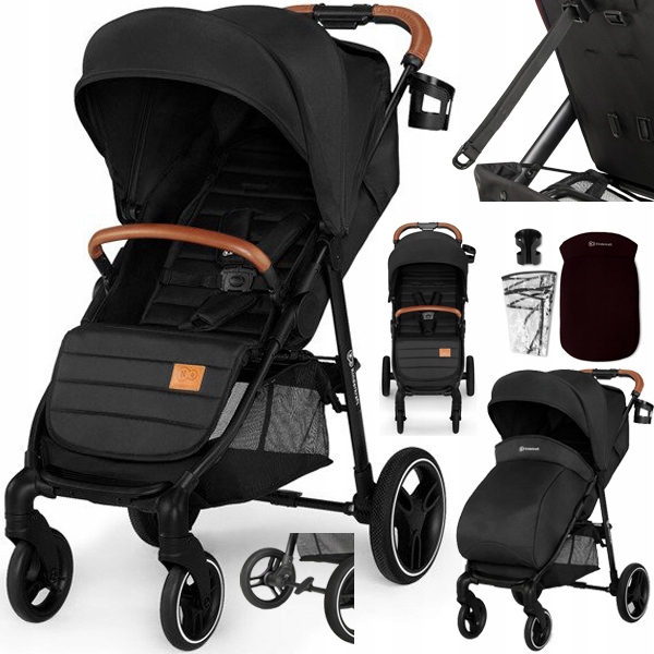 KINDERKRAFT GRANDE NEW 2020! ПРОГУЛОЧНАЯ КОЛЯСКА BLACK