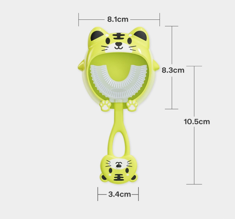 U Shape Cartoon Toothbrush Oral Care Silicon Marka bez marki
