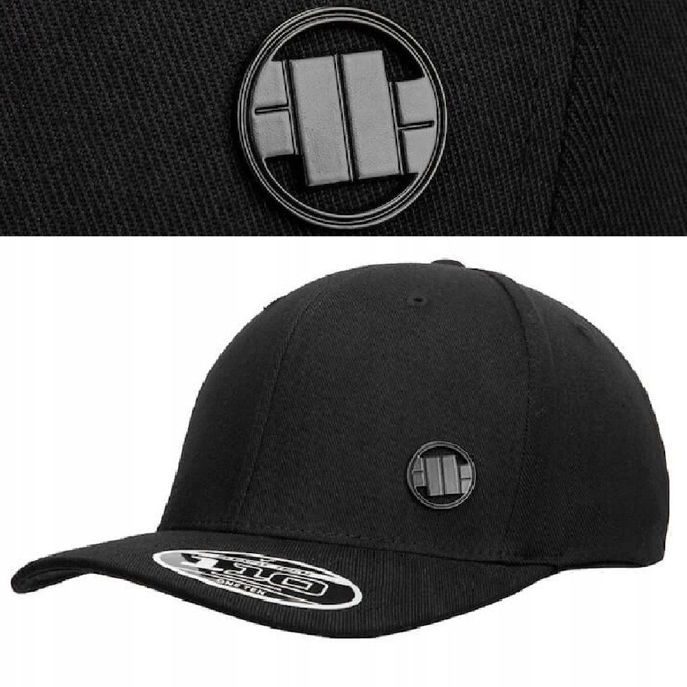 Czapka z daszkiem Pit Bull 3D Metal Logo Czapka Pitbull Uniwersalna na Rzep