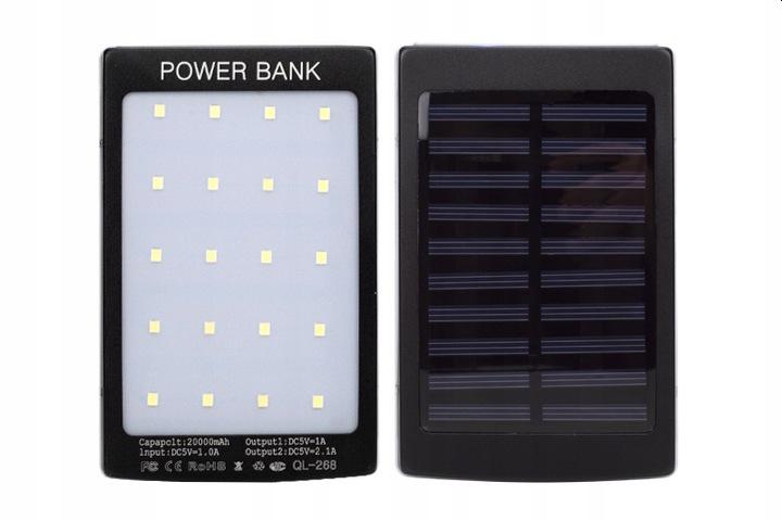 Зарядное устройство Powerbank 20000mAh +мощная солнечная панель EAN (GTIN) 5903886631427