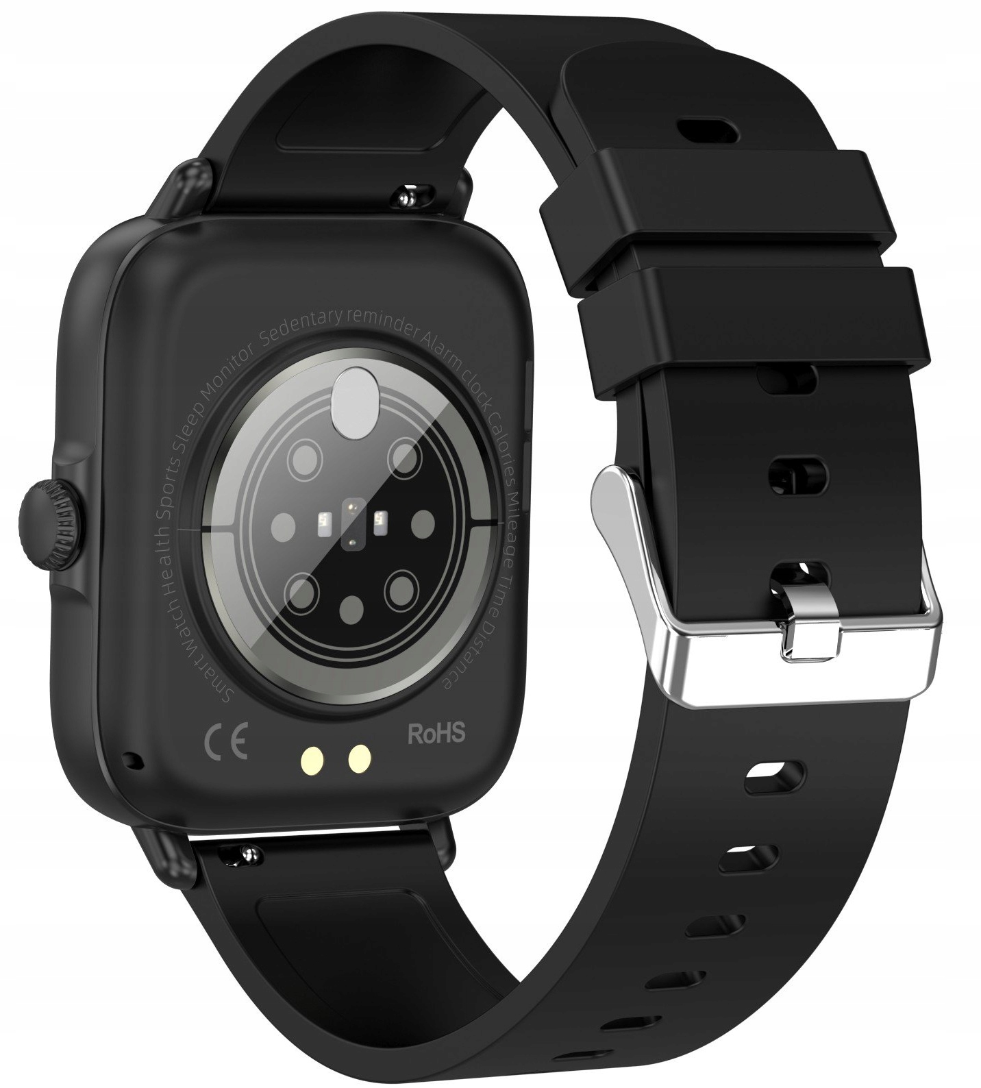 SMARTWATCH ZEGAREK WODOODPORNY CZARNY MENU PL POWIADOMIENIA SPORT ACTIVE Komunikacja Bluetooth