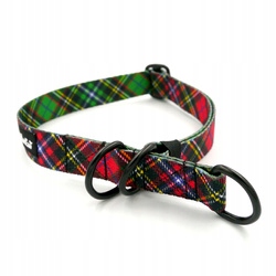 Levně Polostahovací obojek ve skotské mřížce Tartan L/XL