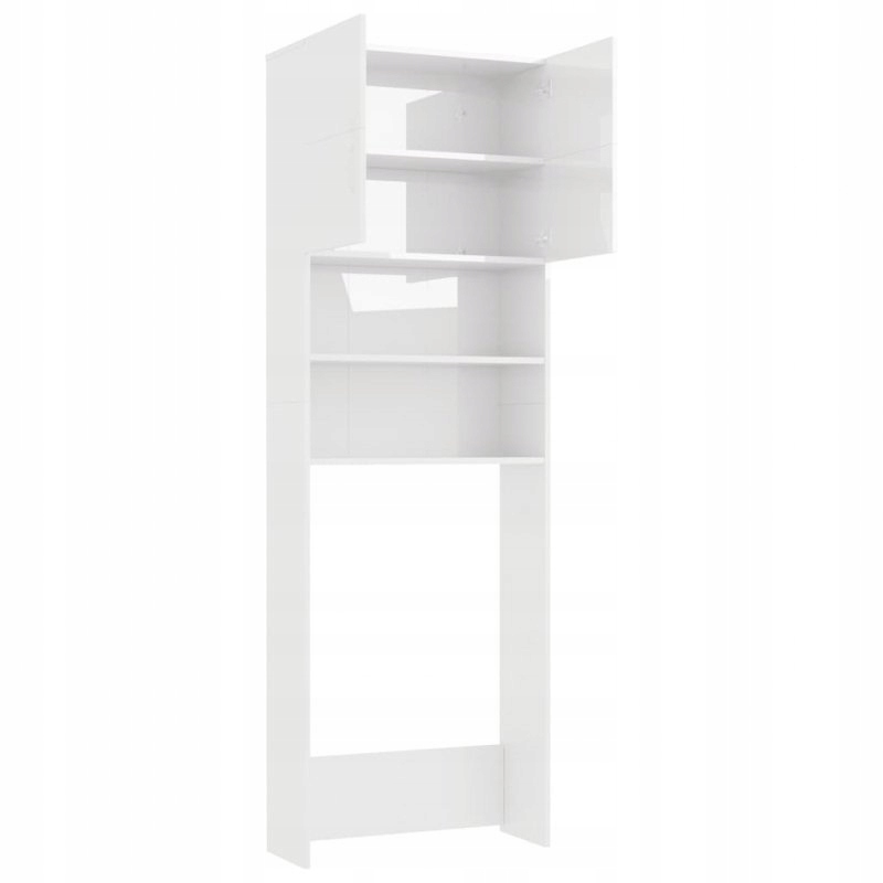 SZAFKA ŁAZIENKOWA NAD PRALKĘ SŁUPEK REGAŁ BIAŁY Głębokość mebla 25.5 cm