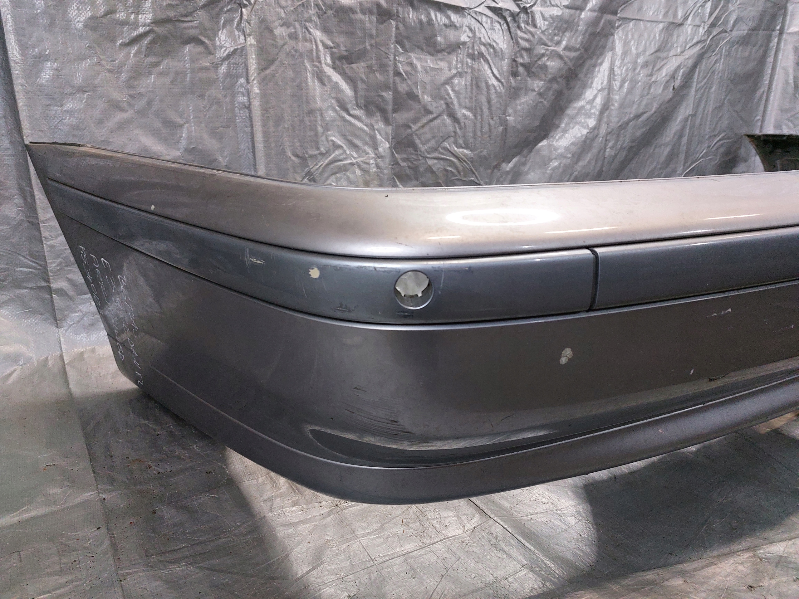 bumper rear part BMW E39 sedan LIFT ARCTIC SILVER