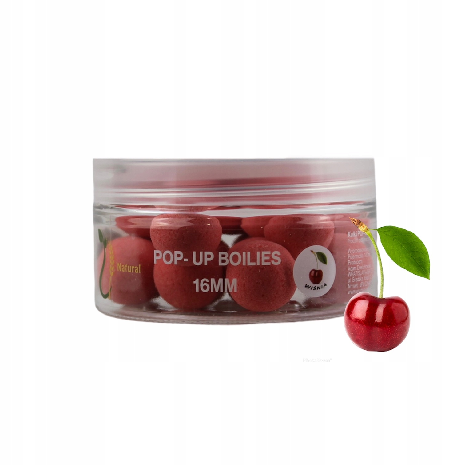 Kulki Haczykowe Wratislavia Baits Wiśnia 16 mm/100 ml Pop Up