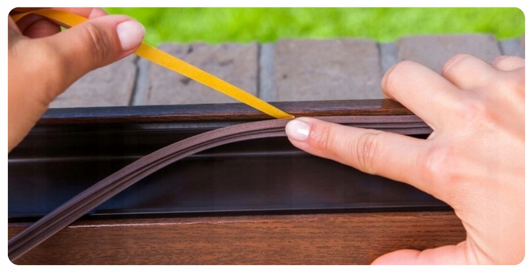 TESA MOLL USZCZELKA GUMOWA SAMOPRZYLEPNA PROFIL D DO OKIEN I DRZWI 6M BRĄZ Marka Tesa