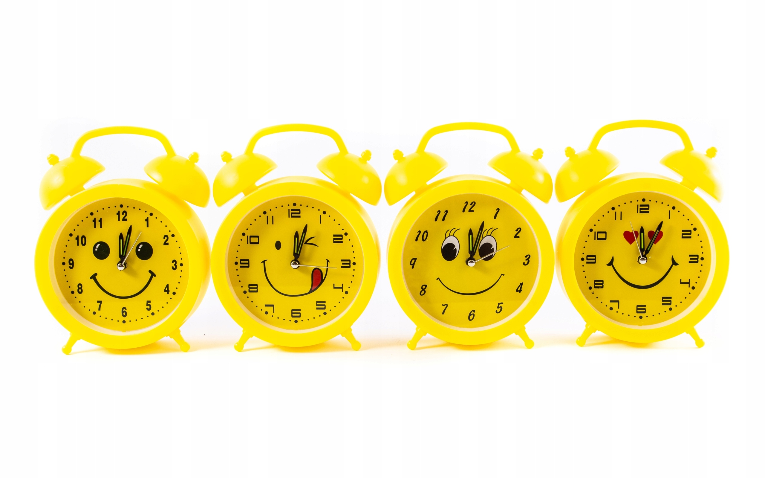 ŻÓŁTY BUDZIK DLA DZIECKA EMOTKI RÓŻNE WZORY Marka Midex