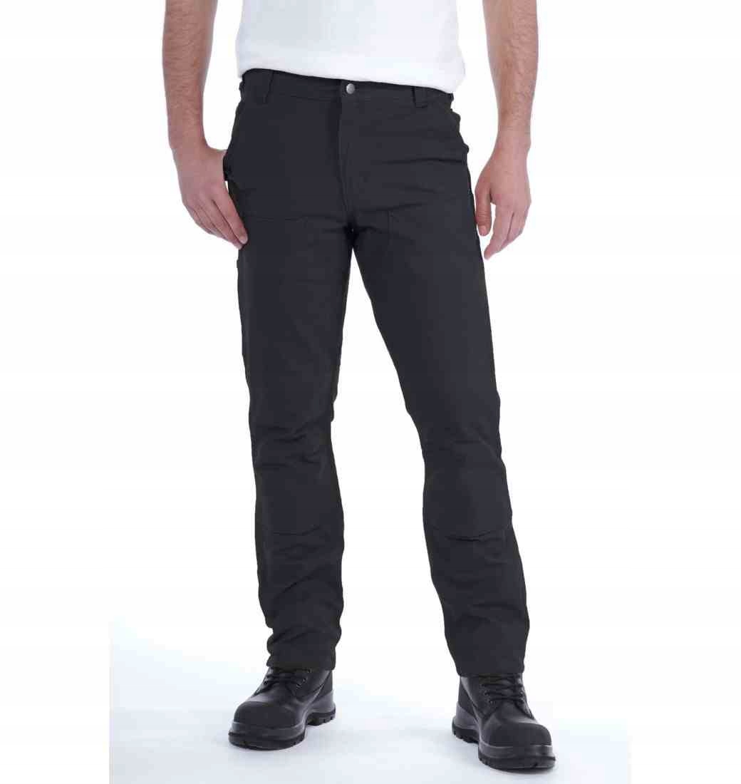 Kalhoty Carhartt Stretch Duck Double Front Black