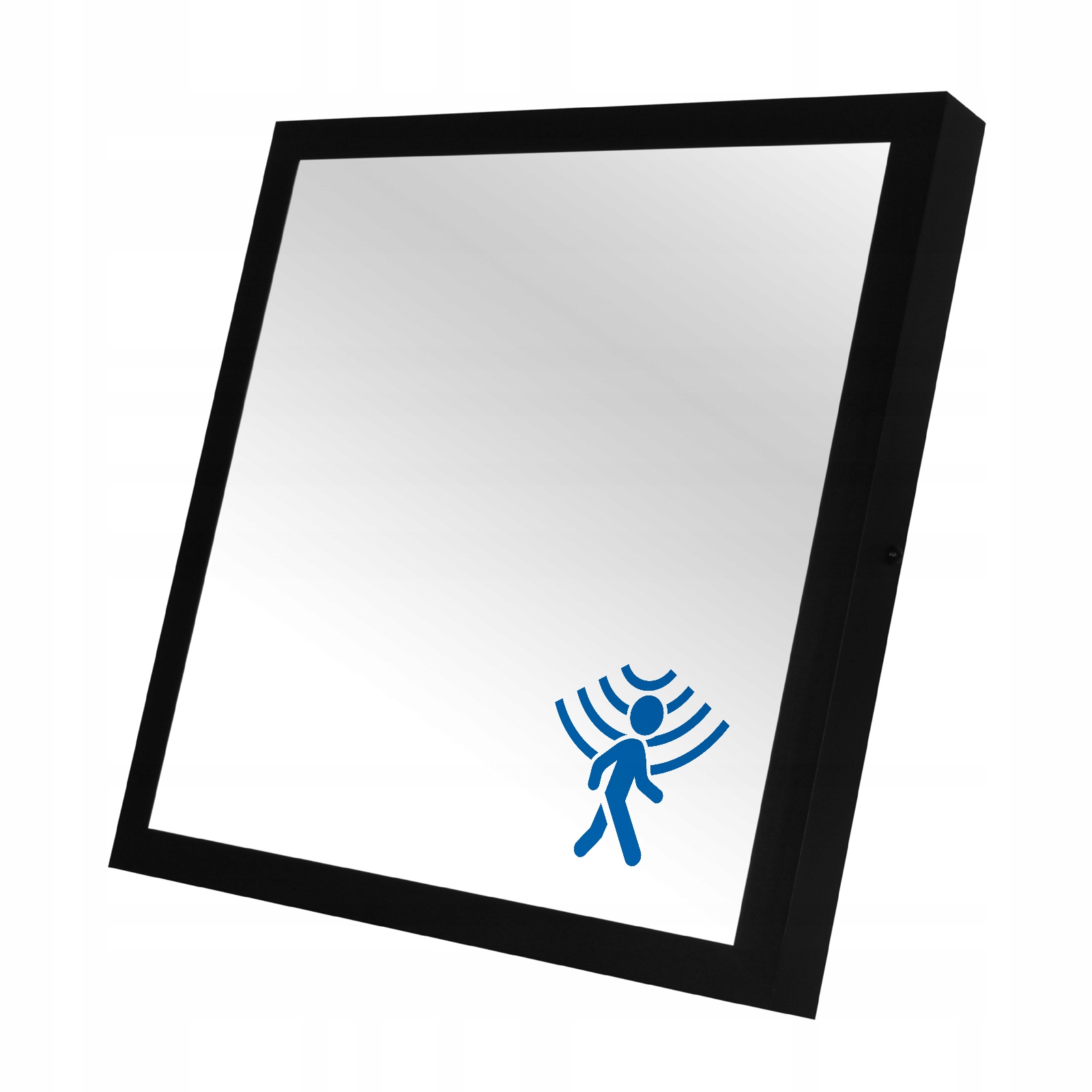 Lampa Panel Led Plafon 40x40cm natynkowy 36W Z Czujnikiem Ruchu Pir Czarny