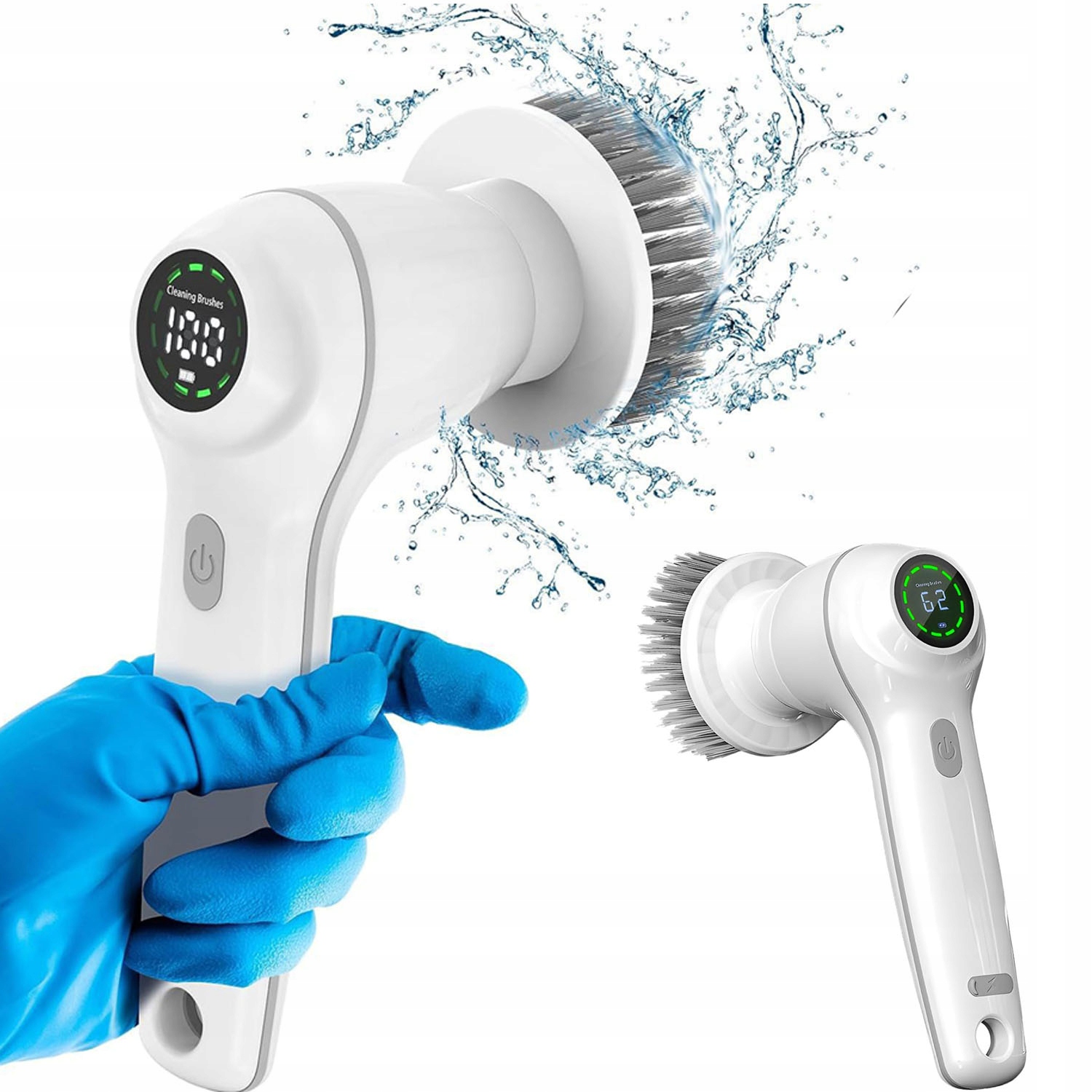 Levně Elektrický Čisticí Kartáč: Bezdrátový Dvojpřevodový Multifunkční Digitální Displej