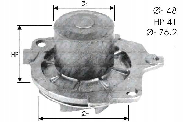 Dolz Čerpadlo Vody Fiat Alfa Lancia Asistent řidiče #28