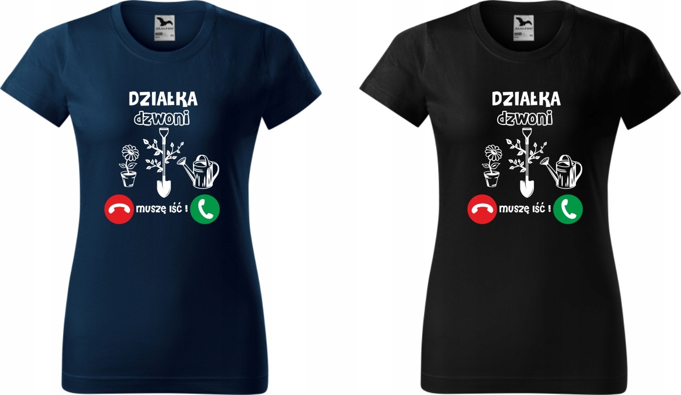 Koszulka PREZENT Działka dzwoni muszę iść XS Rozmiar XS
