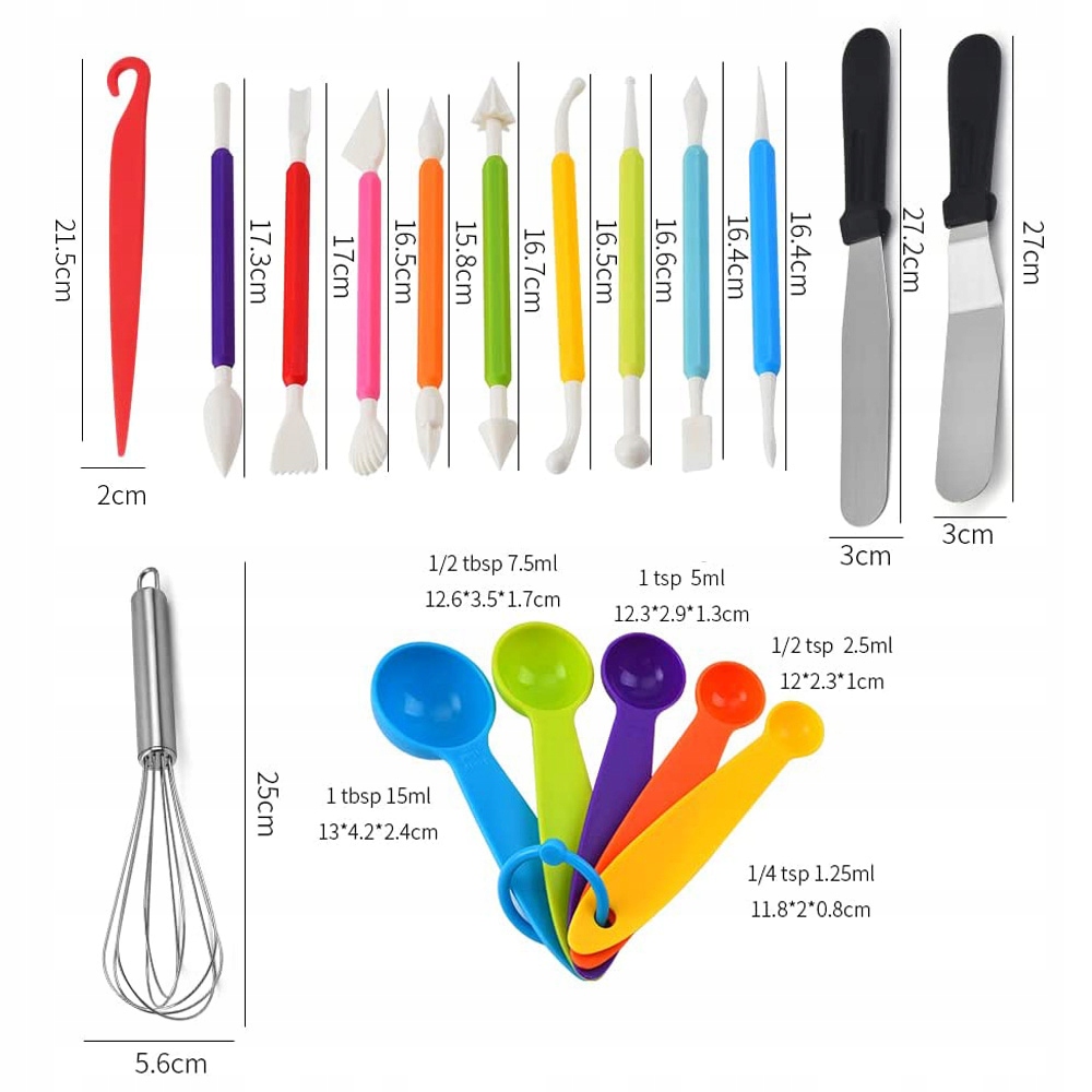 DUŻY ZESTAW CUKIERNICZY DO DEKORACJI CIAST TORTÓW EAN (GTIN) 5908298013410