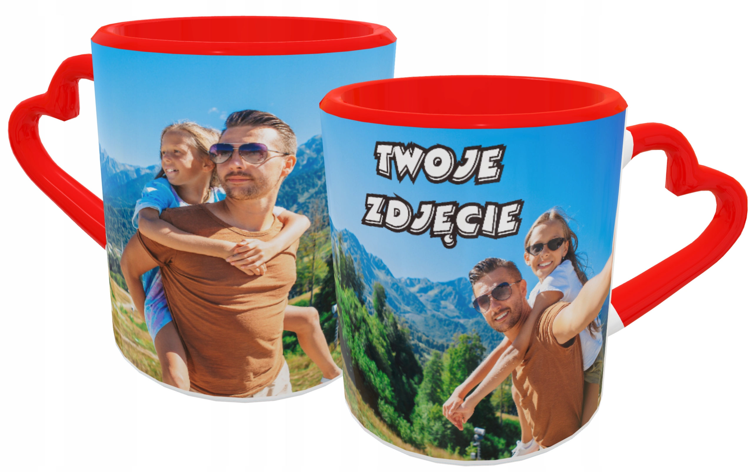 

Foto Kubek Serce Czerwone Ze Zdjęciem Nadrukiem