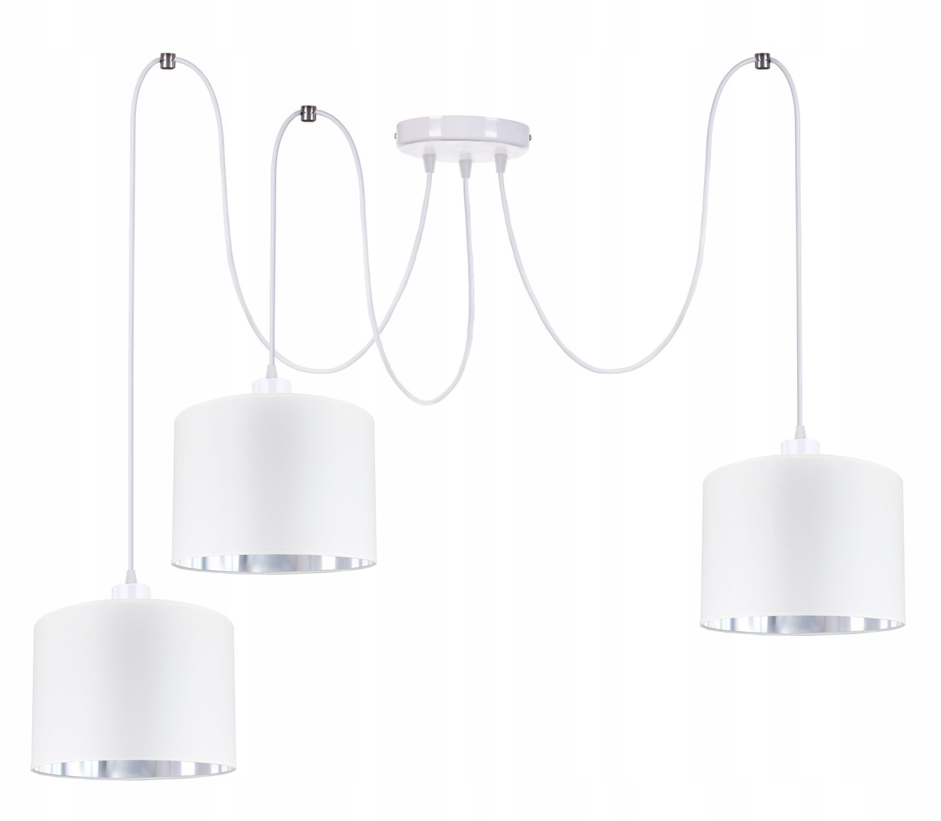 

Lampa Wisząca Sufitowa Żyrandol Nowoczesna Biała
