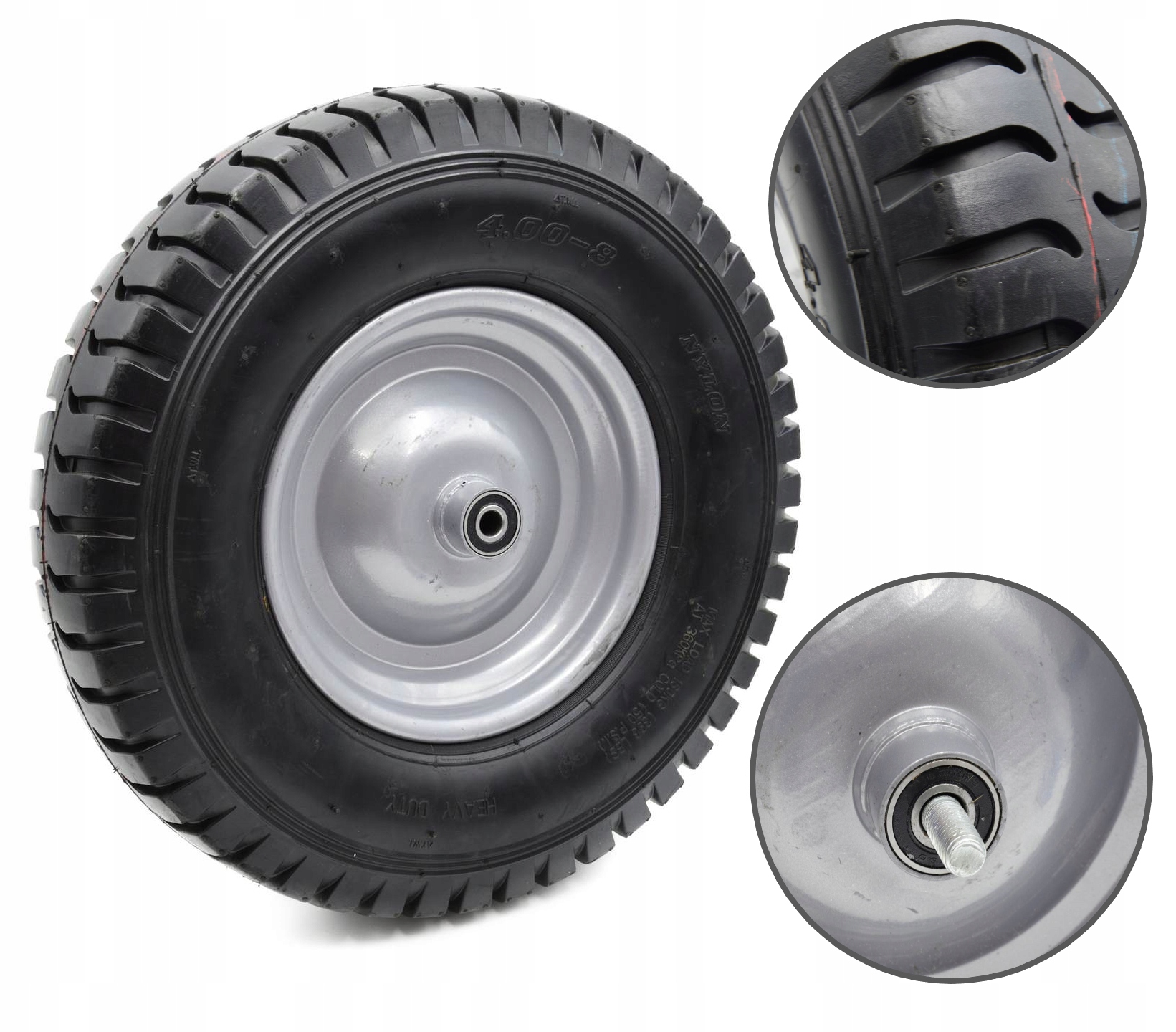 

Koło Do Taczki 4.00-8 Kółko Mocna Opona 8 Płócien