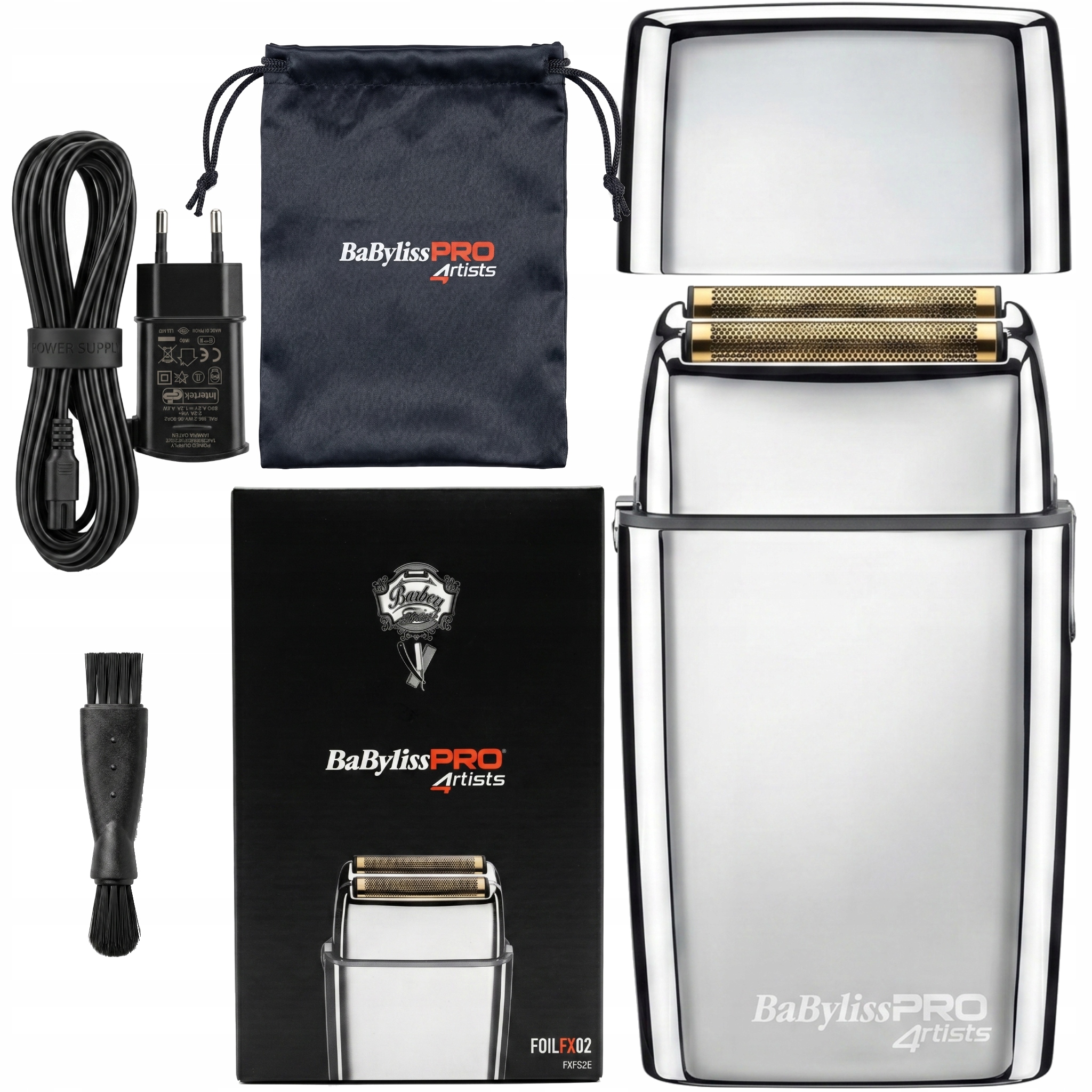 Golarka Foliowa BaBylissPRO FOILFX02 Srebrna FXFS2E Profesjonalna Podwójna
