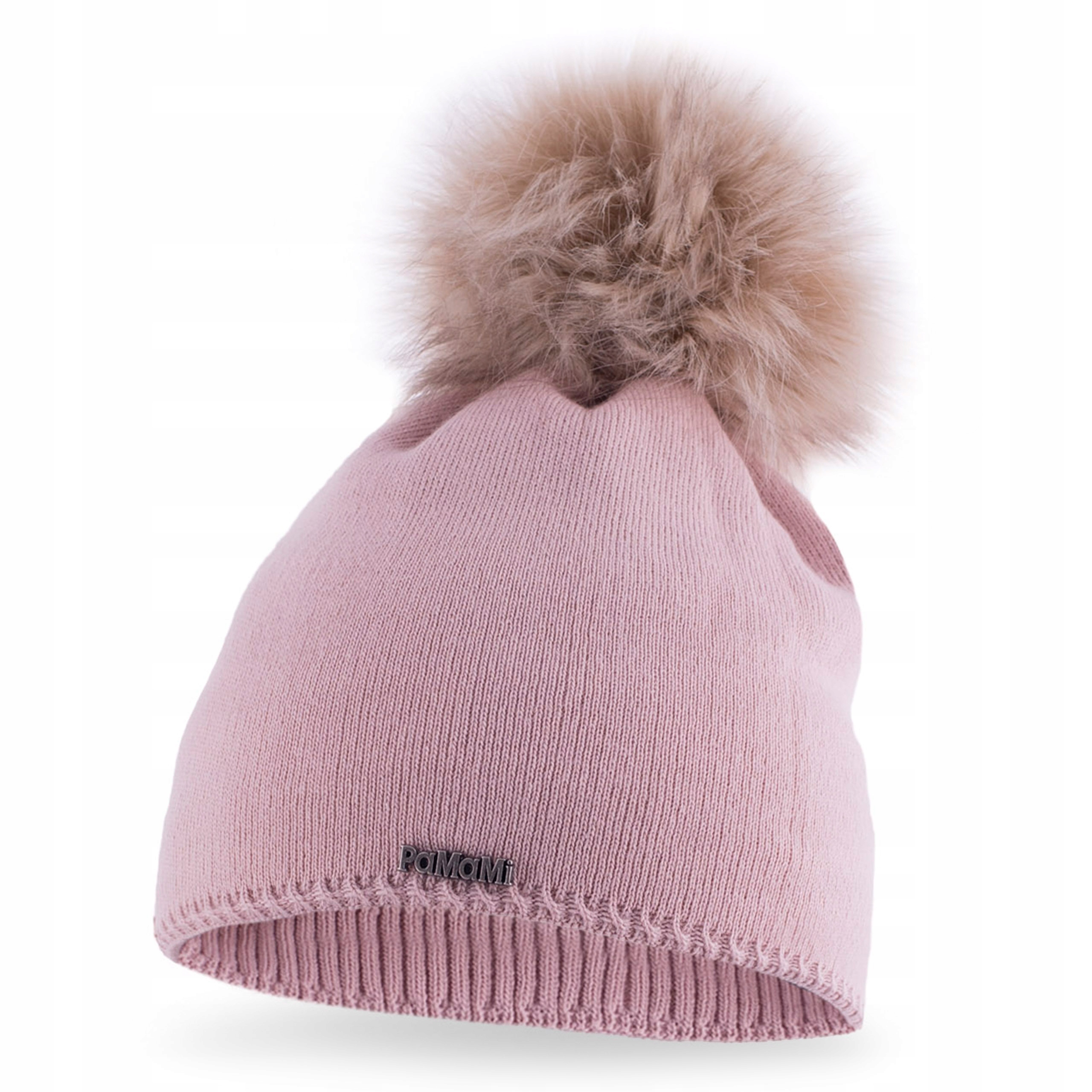 

Czapka Damska Zimowa PaMaMi Ciepła Z Pomponem