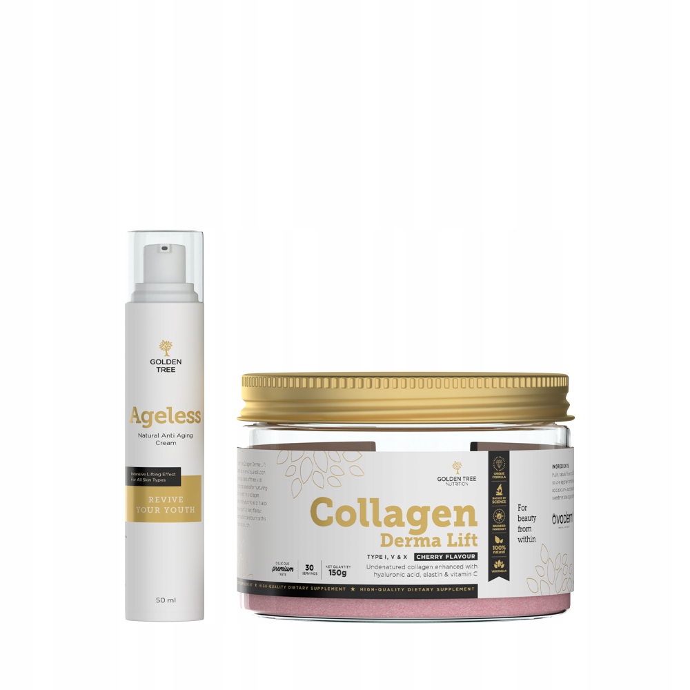 Sada Proti Stárnutí 2v1 pevná a hladká mladá pleť Kolagen Krém