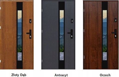 POLSKIE DRZWI ZEWNĘTRZNE STALOWE FUTURE 01 BLACK Sposób otwierania na zewnątrz