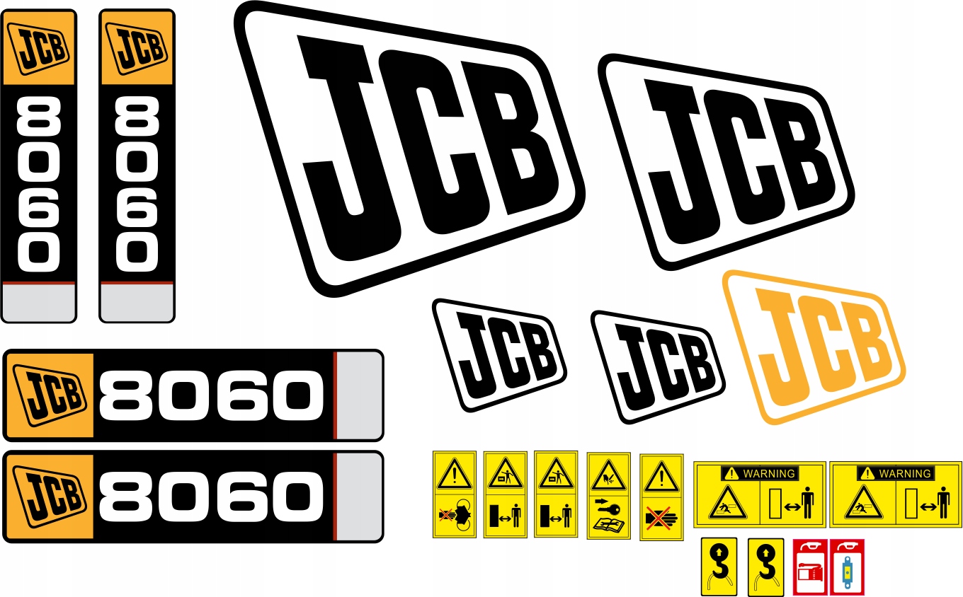 

Naklejki Jcb 8060 Piktogramy Laminowane