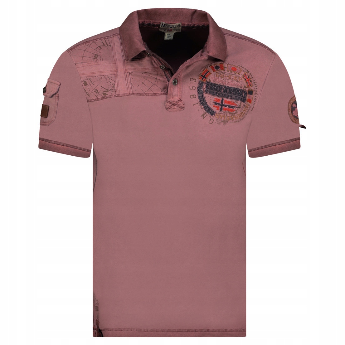 Geographical Norway polokošile pánská Kinflat Men M bordó