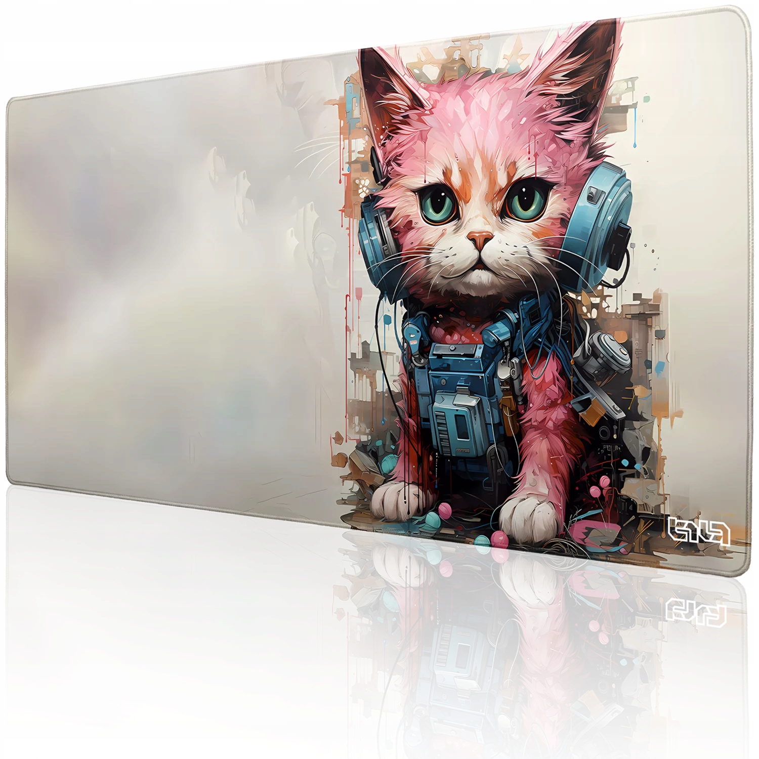 Podkładka Gamingowa Kot ze Złomowiska 100x50 Tilt Wodoodporna
