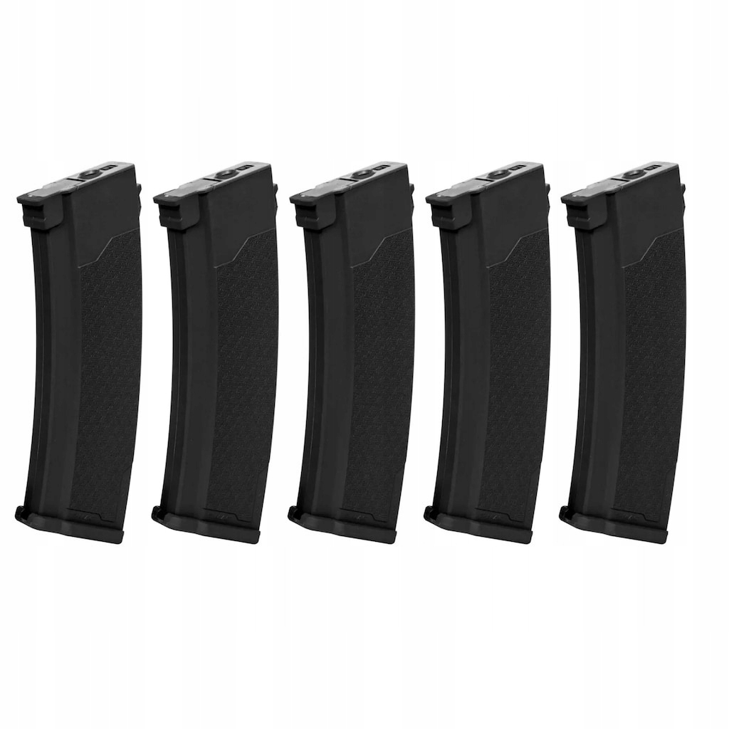 Zestaw 5 magazynków Hi-Cap Specna Arms S-Mag do replik z serii J Black