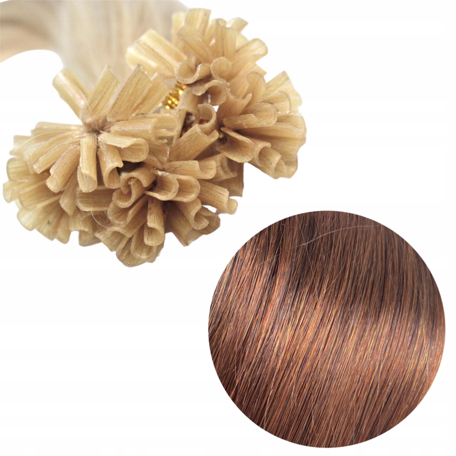 Přírodní Vlasy Keratin Pramínek 55 cm U Remy #4