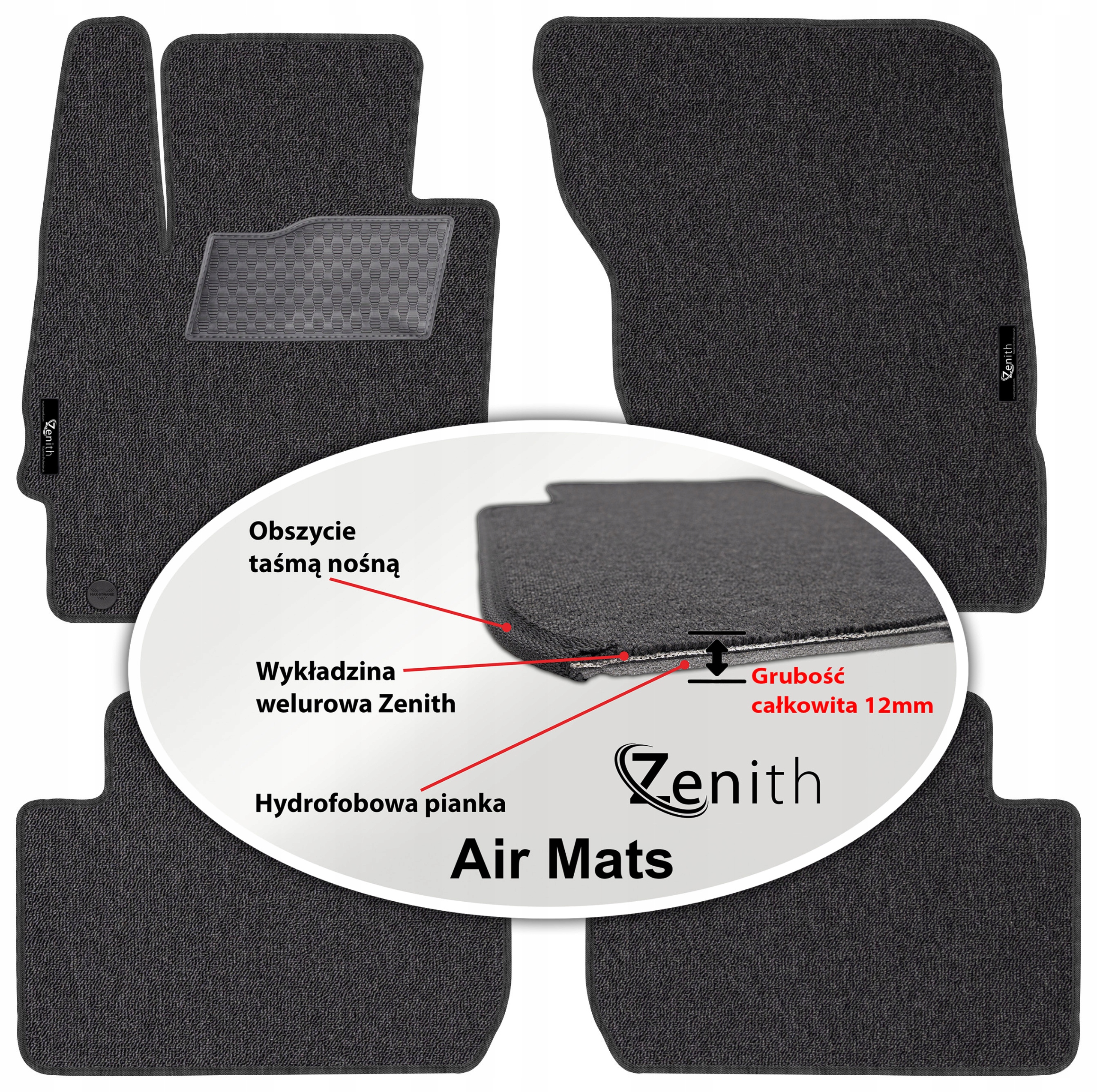 Mitsubishi Eclipse Cross 17 – Velúrové koberčeky do auta Zenith Air Mats
