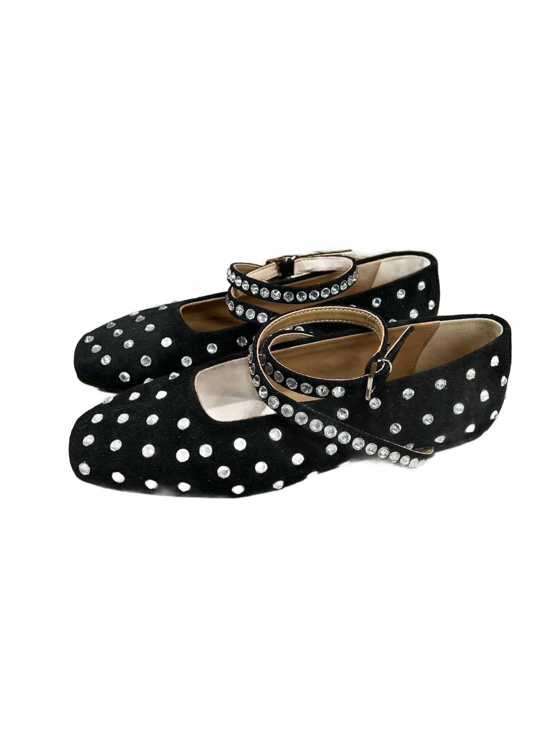 Aby O La La...! Kotníkové Boty Baleríny S Kameny Černé 37