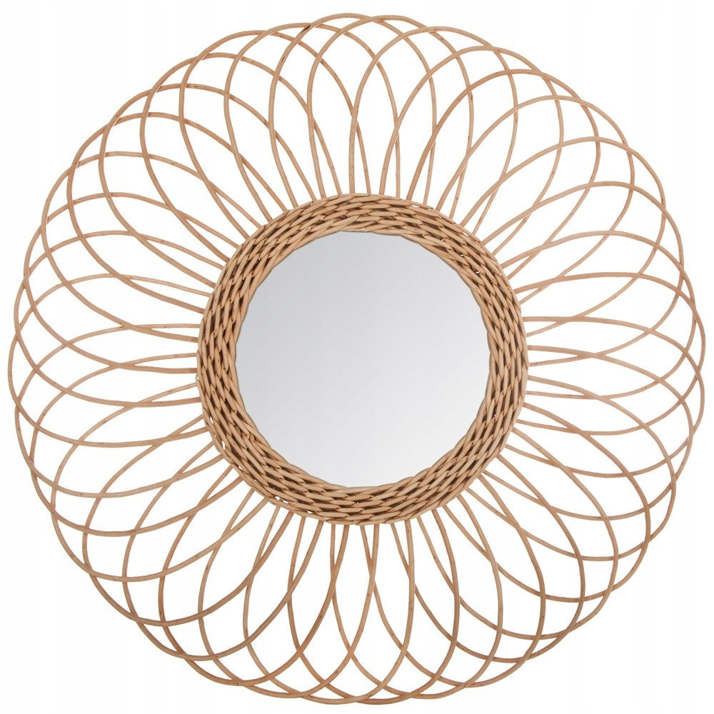 

Lustro Do Przedpokoju Boho Duże Wiklinowe 57cm