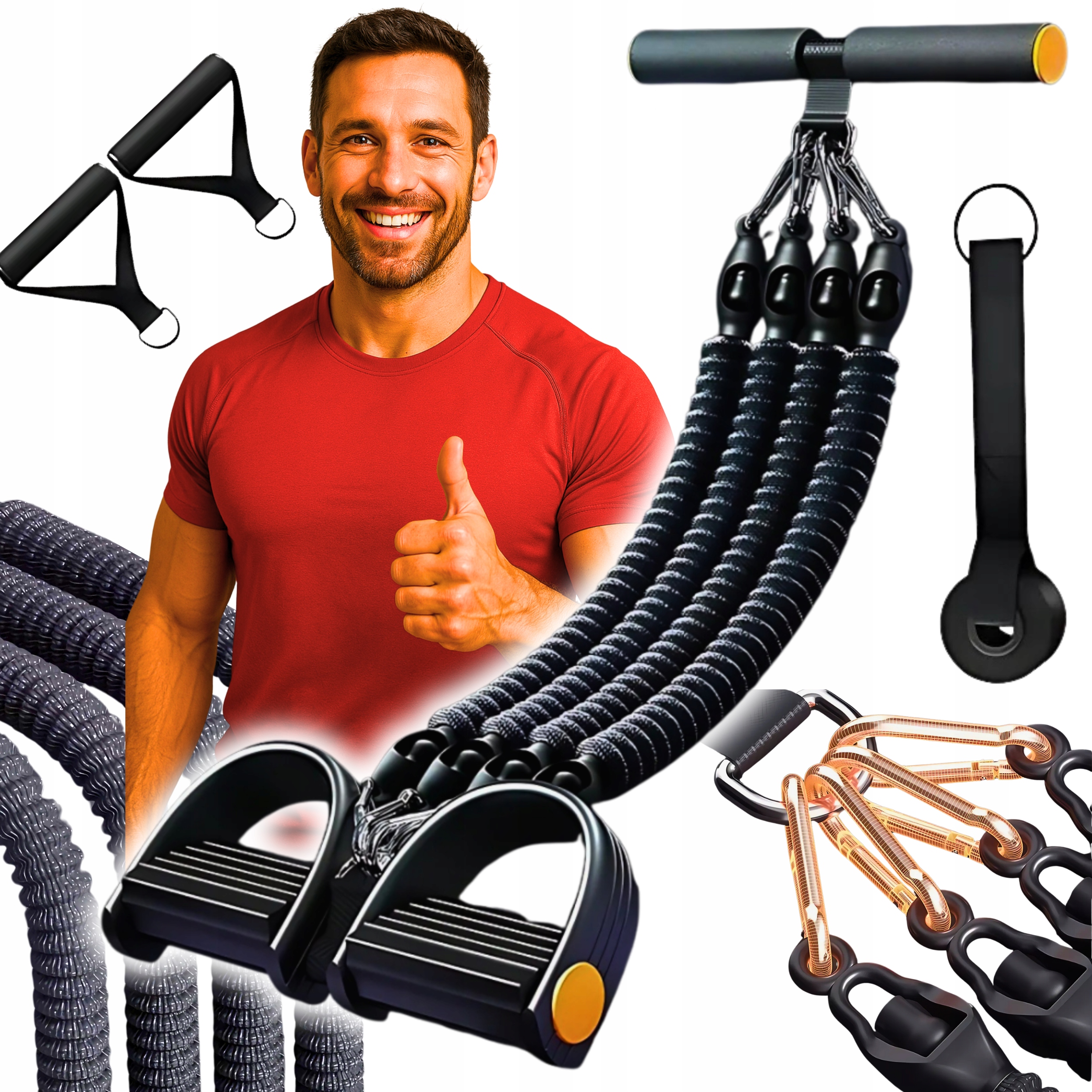 Odporová Guma Expandér Na Cvičení Pro Muže Biceps Kaltku Fitness Vybavení