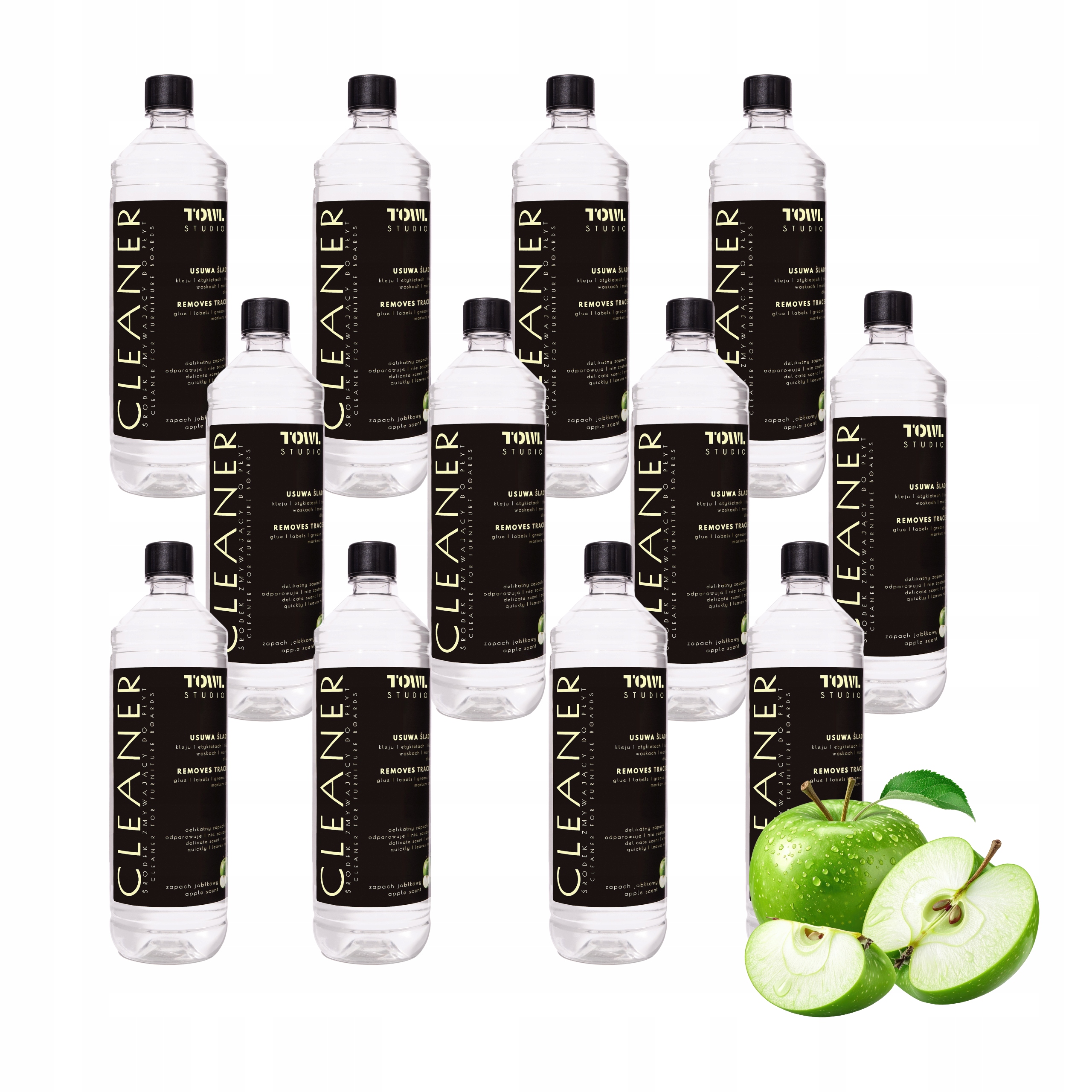 Čistič nábytkových desek Towl Studio Cleaner jablkový 1l Apple Fresh 12 Ks