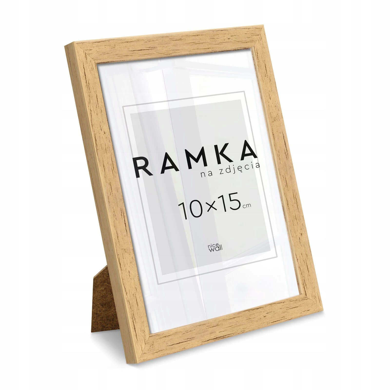 

Brązowa Ramka na zdjęcia 10x15 cm stojąca z nóżką