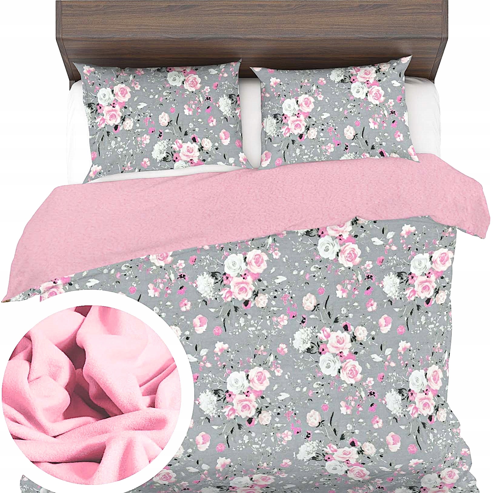 Izolované Povlečení 160x200+1x70x80 Fleece Bavlna Teplé zimní na zip