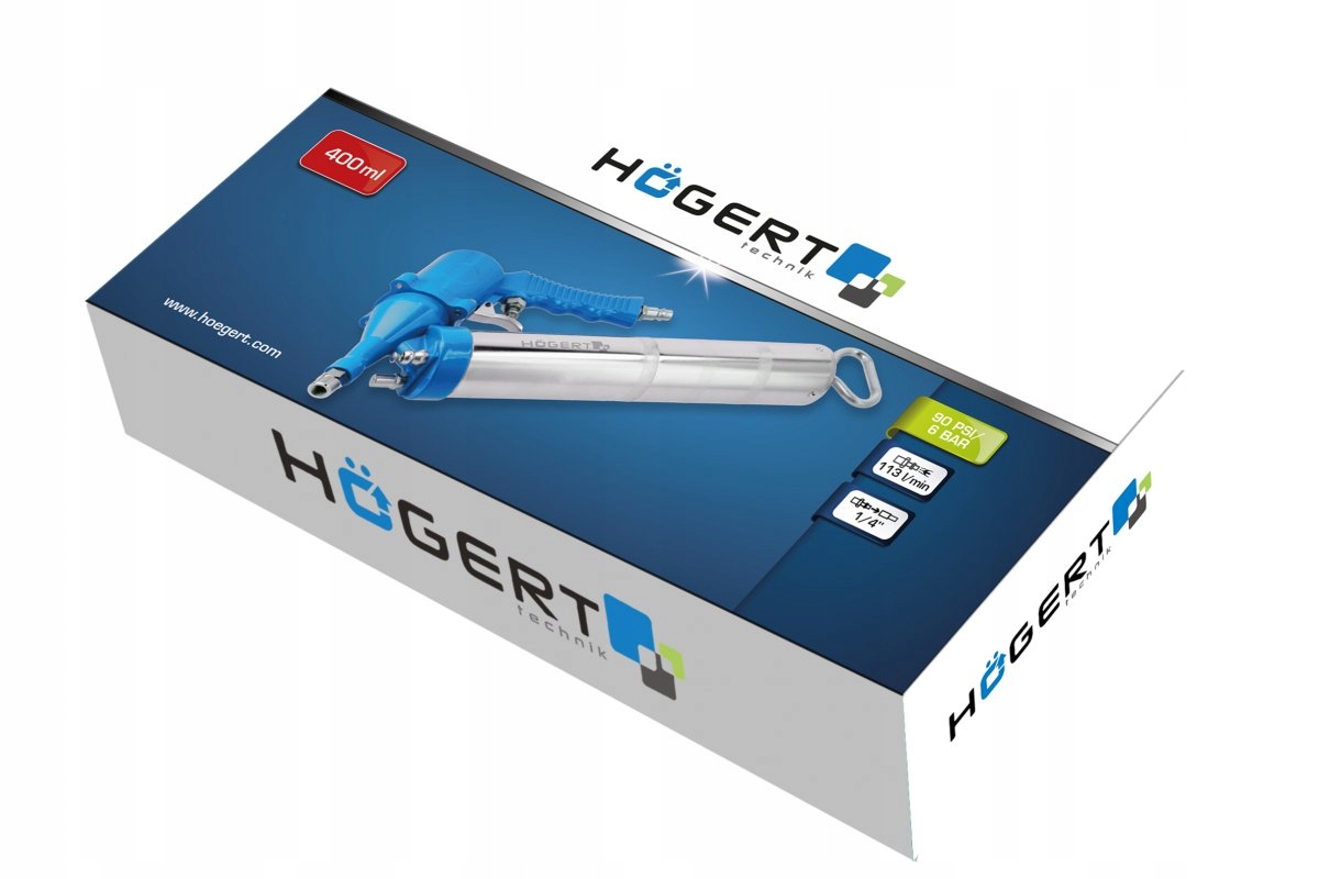 SMAROWNICA TOWOTNICA PNEUMATYCZNA 400cm3 HOGERT HT4R790 Marka Hoegert Technik