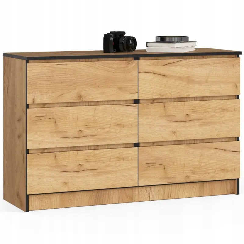 

Komoda z szufladami craft 120 duża 6 szuflad mat