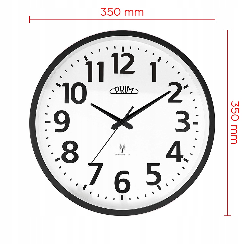 ZEGAR ŚCIENNY PRIM STEROWANY RADIOWO CZYTELNY 4183 Marka inna