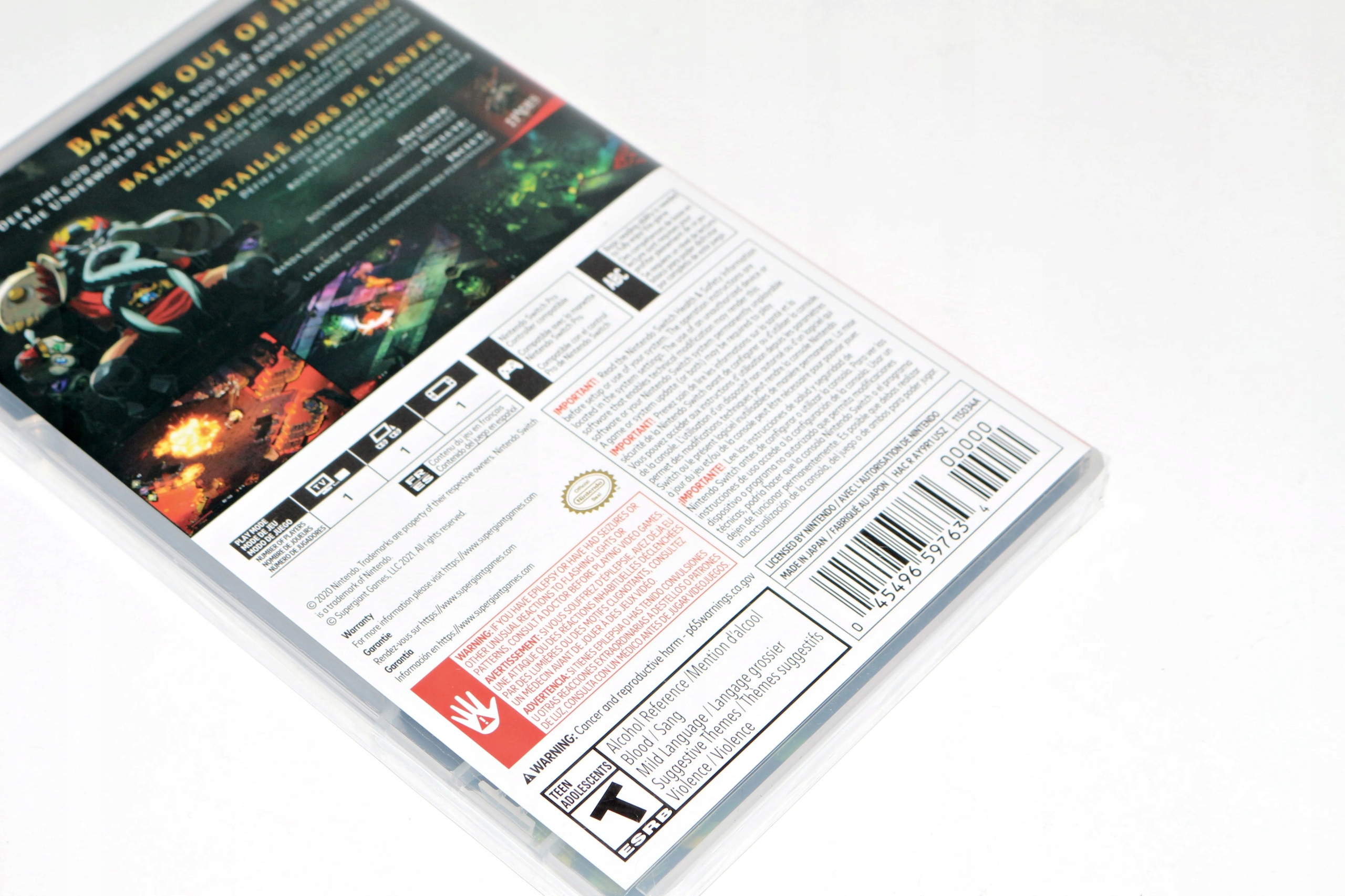 HADES SWITCH Producent Supergiant Games