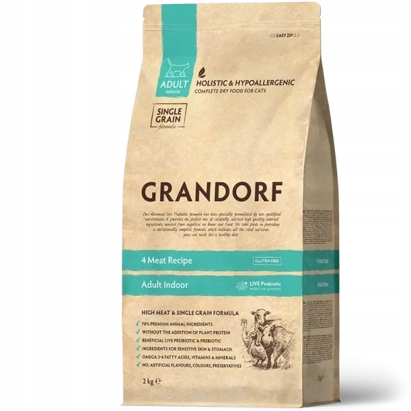 Grandorf Cat 4 Meat Indoor 2kg