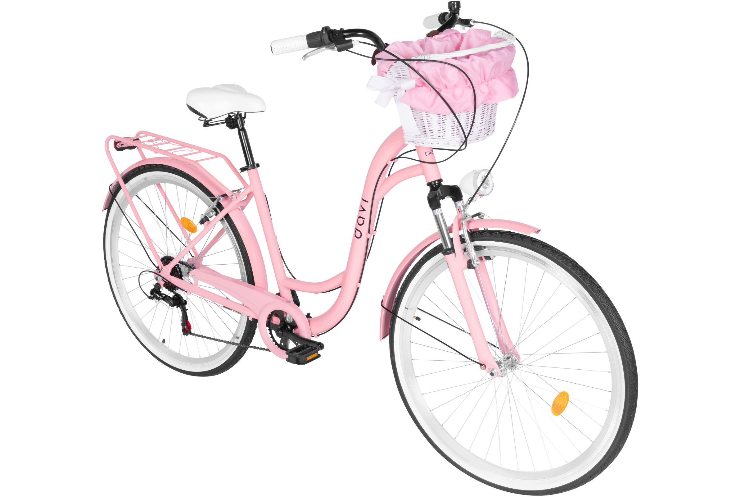 Dámské Městské Kolo 28 Palců Dáma Davi Maria Shimano Rám 18" Alu Koš