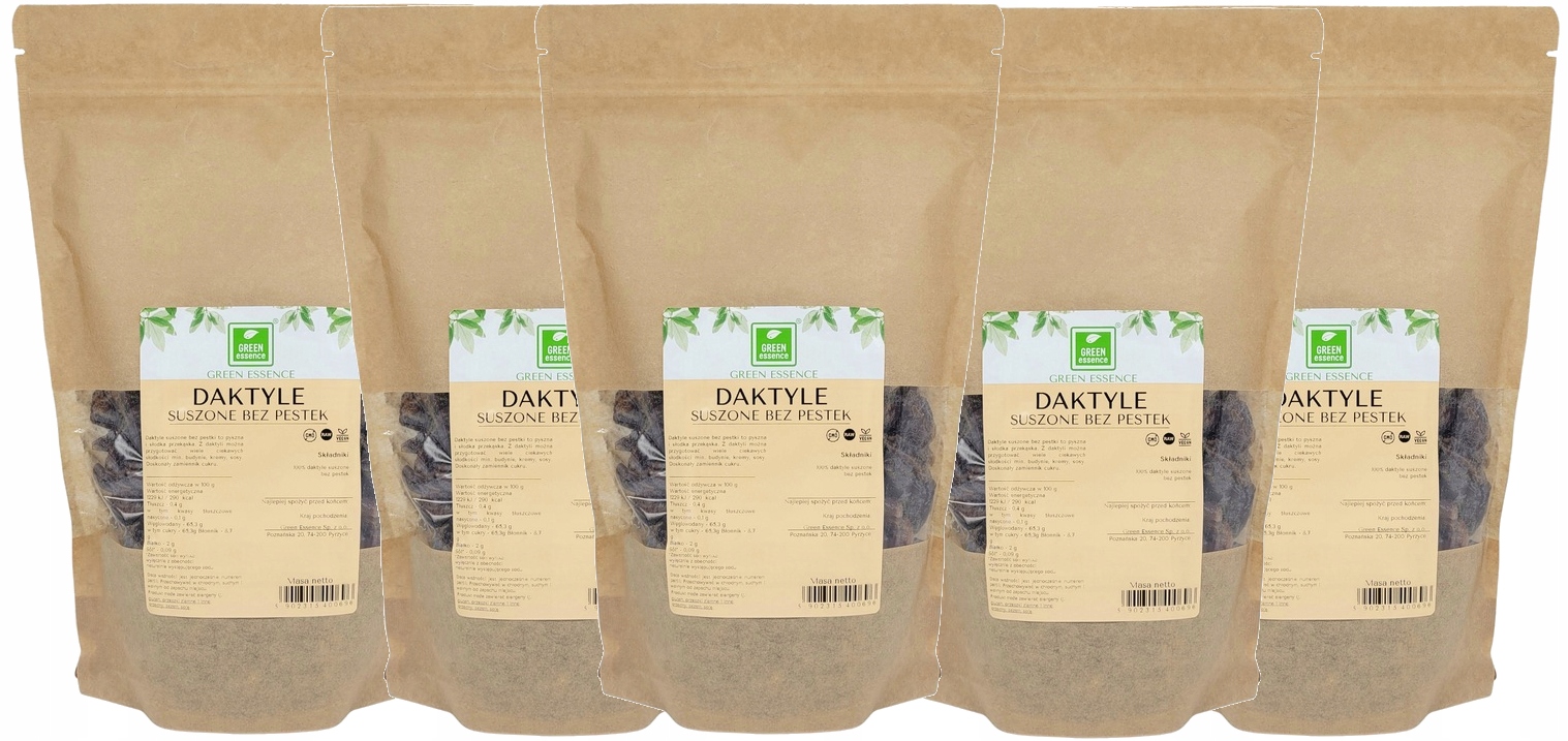 Datle Bez Pecek Sušené 5x 1 kg přírodní kvalita čerstvé sladké lahodné