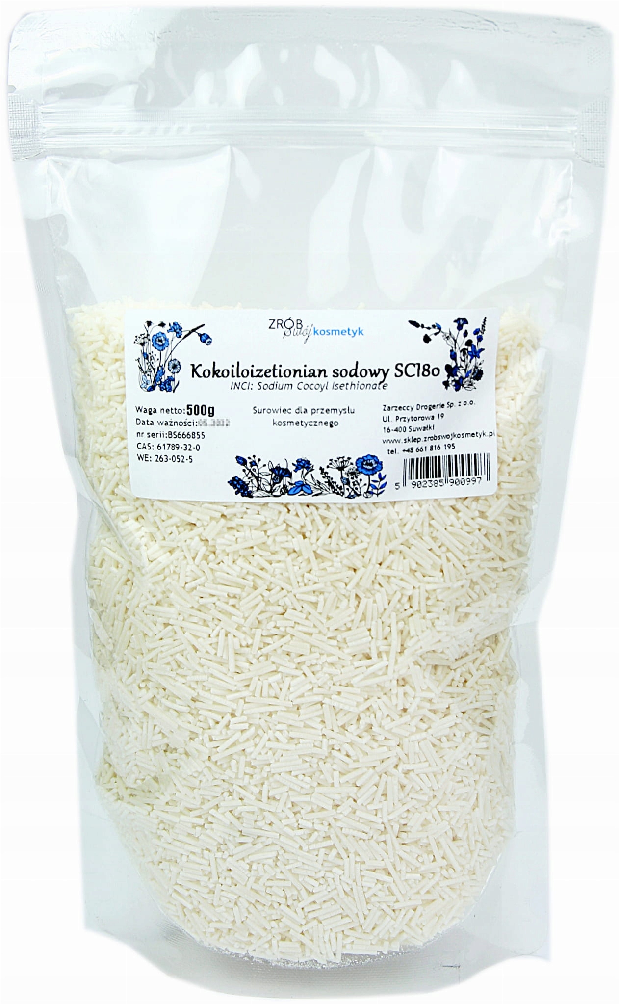 

Sodium Cocyl Isethionate Sci 500g Zsk